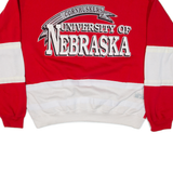 LOGO 7 University Of Nebraska Cornhuskers Mens Sweatshirt Red USA XL