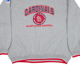 LEESPORT St. Louis Cardinals Mens Sweatshirt Grey V-Neck 90s USA XL