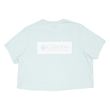 COLUMBIA Cropped Womens T-Shirt Blue M
