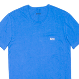 BOSS Mens T-Shirt Blue S