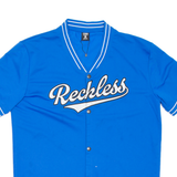 FSBN Reckless Mens T-Shirt Blue USA V-Neck S