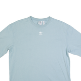 ADIDAS ORIGINALS Womens T-Shirt Blue UK 6