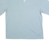 ADIDAS ORIGINALS Womens T-Shirt Blue UK 6