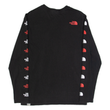 THE NORTH FACE Mens T-Shirt Black Long Sleeve S