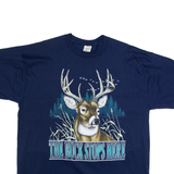 COTTON GROVE Buck Mens T-Shirt Blue XL