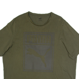 PUMA Mens T-Shirt Green 2XL