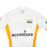 SELEKT Cycling Mens Jersey White 1/4 Zip L