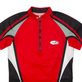 LOFFLER Cycling Mens Jersey Red 1/4 Zip S