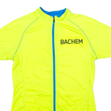 JAMES & NICHOLSON Team Bachel Full Zip Cycling Womens Jersey Yellow High Neck S