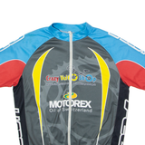 Crazy Velo Shop Full Zip Cycling Mens Jersey Grey High Neck L