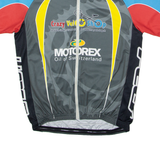 Crazy Velo Shop Full Zip Cycling Mens Jersey Grey High Neck L