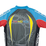 Crazy Velo Shop Full Zip Cycling Mens Jersey Grey High Neck L