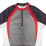 CRIVIT SPORTS Cycling Mens Jersey Grey 1/2 Zip L