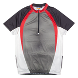 CRIVIT SPORTS Cycling Mens Jersey Grey 1/2 Zip L