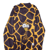 RACMMER Giraffe Print Full Zip Cycling Womens Jersey Brown Long Sleeve S