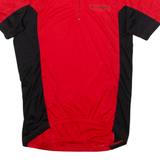 VAUDE Cycling Mens Jersey Red 1/4 Zip S