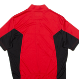 VAUDE Cycling Mens Jersey Red 1/4 Zip S
