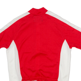 MAX HUERZELER Full Zip Cycling Mens Jersey Red High Neck M