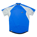 BRIKO Cycling Mens Jersey Blue 1/2 Zip 3XL