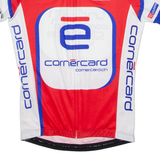 WAMS Full Zip Cycling Mens Jersey Red High Neck XS