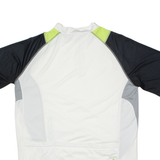 GO SPORT Cycling Mens Jersey White 1/4 Zip 2XL