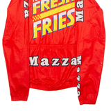 TEKER Mazza Cycles Wind-Tex Full Zip Cycling Mens Jersey Red High Neck M
