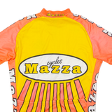 TEKER Mazza Cycles Full Zip Cycling Mens Jersey Orange High Neck S
