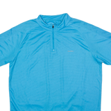 BPRO Cycling Mens Jersey Blue 1/4 Zip XL