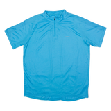 BPRO Cycling Mens Jersey Blue 1/4 Zip XL