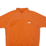 PUMA Cycling Mens Jersey Orange 1/2 Zip XL