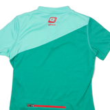 QLOOM Cycling Womens Jersey Green 1/4 Zip S