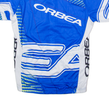 ORBEA Full Zip Cycling Mens Jersey Blue High Neck M