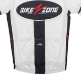 ANDEER Bike Zone Full Zip Cycling Mens Jersey White High Neck S