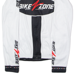 ANDEER Bike Zone Full Zip Cycling Mens Jersey White Long Sleeve High Neck M