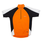 CRAFT Cycling Mens Jersey Orange 1/2 Zip M