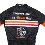 DIFFUSPORT Full Zip Cycling Mens Jersey Black High Neck M