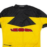 AESSE Cycling Mens Jersey Yellow 90s 1/4 Zip XL