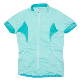 CRAFT Full Zip Cycling Womens Jersey Blue High Neck XL