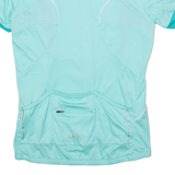 CRAFT Full Zip Cycling Womens Jersey Blue High Neck XL