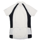 CRIVIT Cycling Womens Jersey White 1/2 Zip M