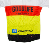 OWAYO Goodlife Full Zip Cycling Mens Jersey White High Neck L