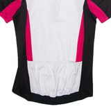 CRANE Cycling Womens Jersey White 1/4 Zip UK 10