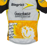 OWAYO Full Zip Cycling Womens Jersey Yellow High Neck XS