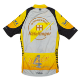 OWAYO Full Zip Cycling Womens Jersey Yellow High Neck XS