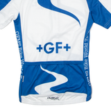 OWAYO Full Zip Cycling Mens Jersey White High Neck S