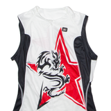 MAX HUERZELER Cycling Womens Jersey White Sleeveless 1/2 Zip S