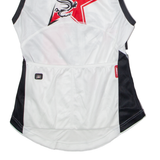 MAX HUERZELER Cycling Womens Jersey White Sleeveless 1/2 Zip S