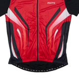 CRIVIT SPORTS Full Zip Cycling Mens Jersey Red High Neck XL