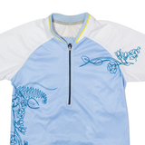 FOX Cycling Womens Jersey Blue 1/2 Zip XS
