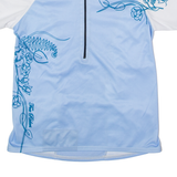 FOX Cycling Womens Jersey Blue 1/2 Zip XS
